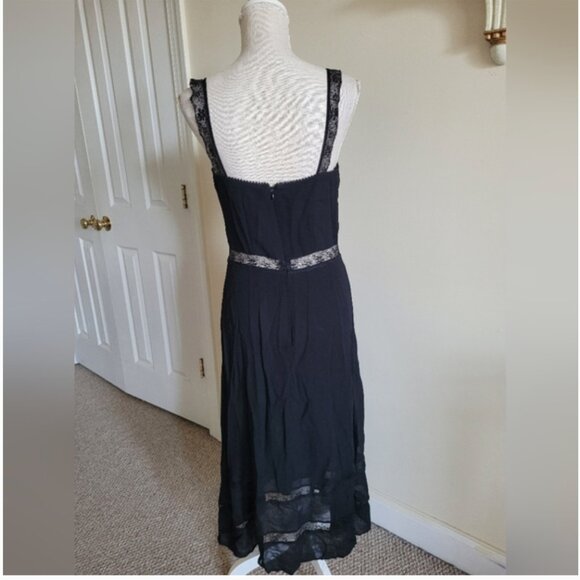 Reformation Wynton Black Midi Dress size 8 - Picture 5 of 8